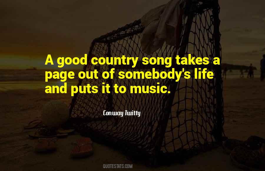 Life Country Song Quotes #245787