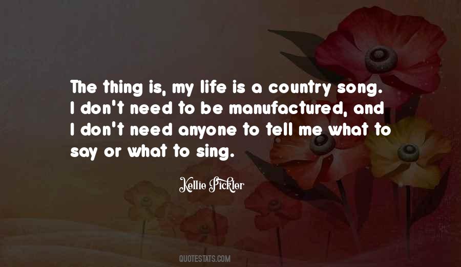 Life Country Song Quotes #554562