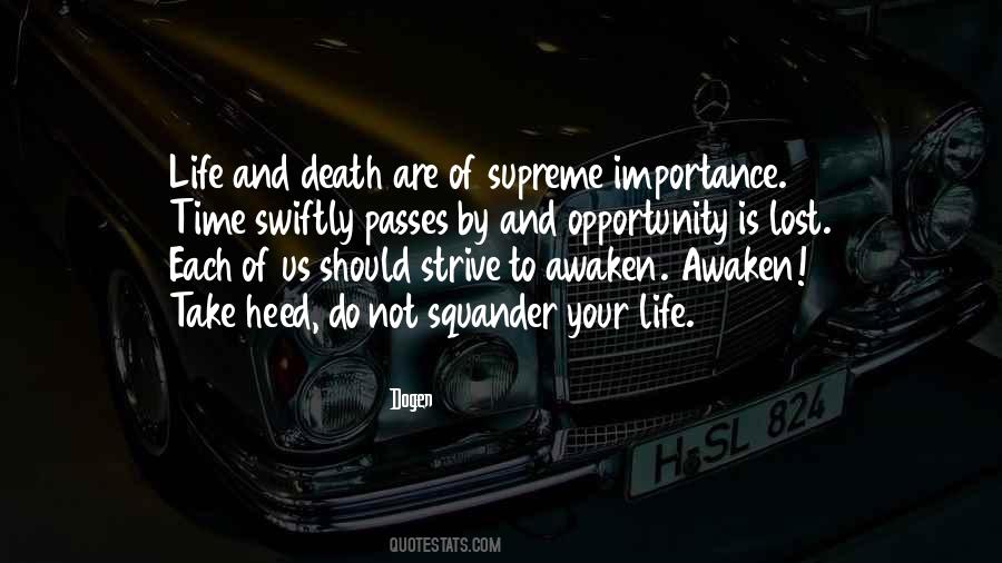 Life Death Time Quotes #1480