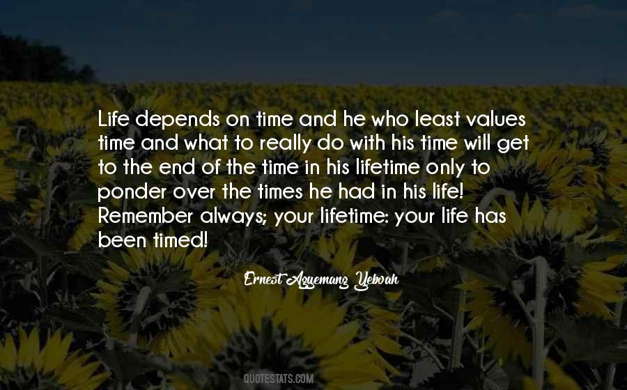 Life Depends Quotes #915239