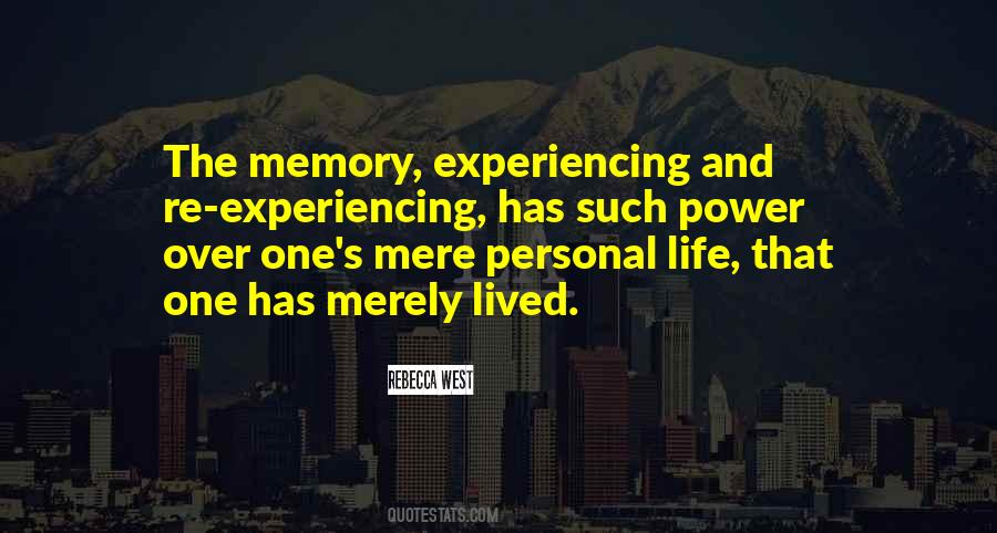 Life Experiencing Quotes #139000