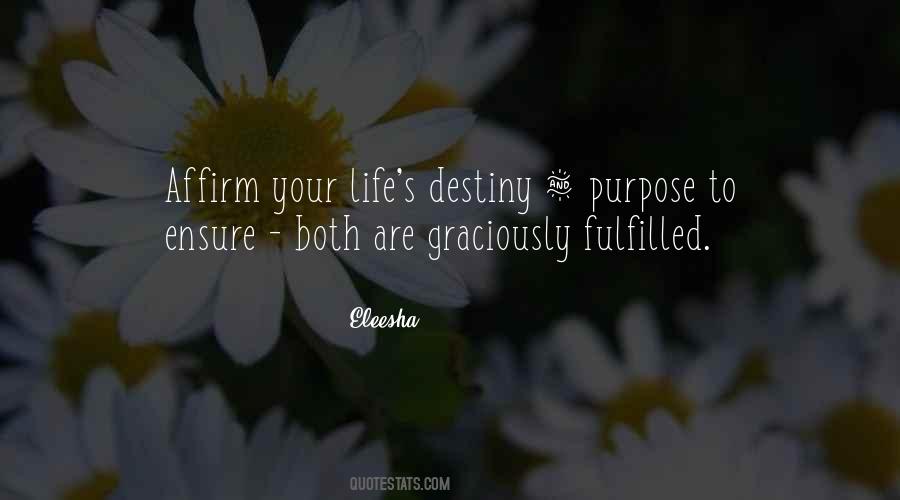 Life Fulfilled Quotes #25212