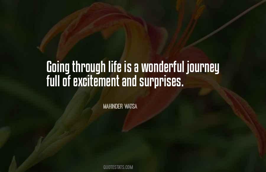 Life Full Surprises Quotes #1627350