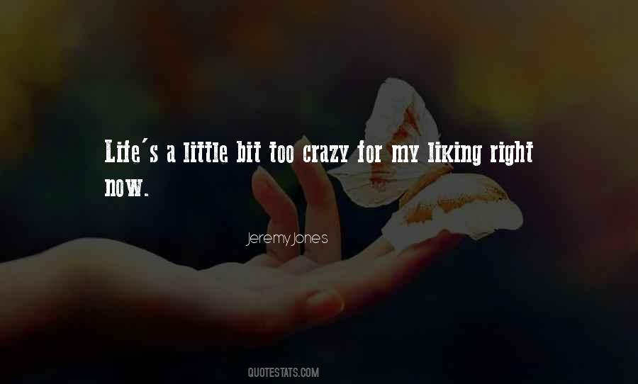 Life Gets A Little Crazy Quotes #5957