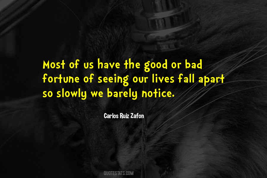 Life Good Fortune Quotes #139240