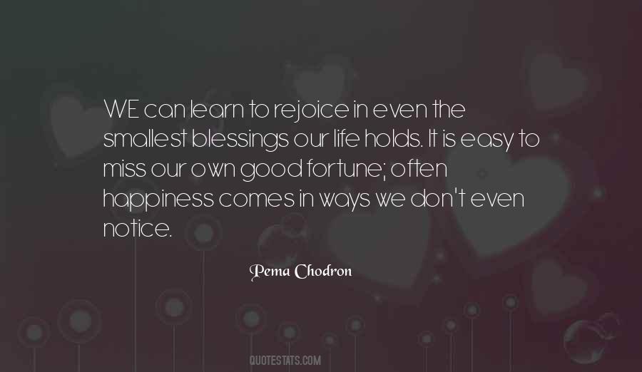 Life Good Fortune Quotes #1488957