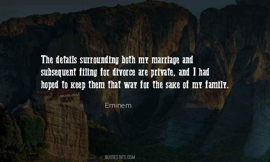 Quotes About Divorce Family #1641580