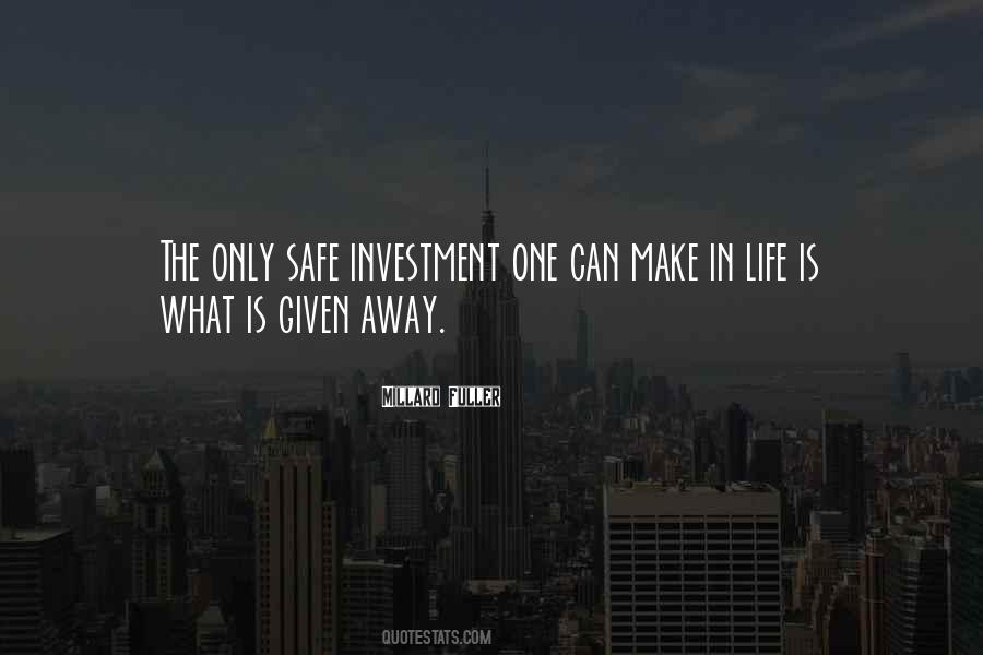 Life Investment Quotes #1376521
