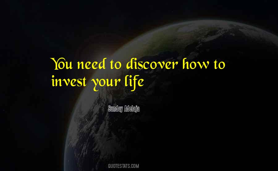 Life Investment Quotes #1459366