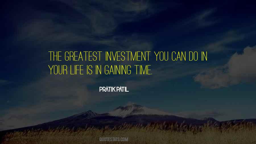 Life Investment Quotes #1470890
