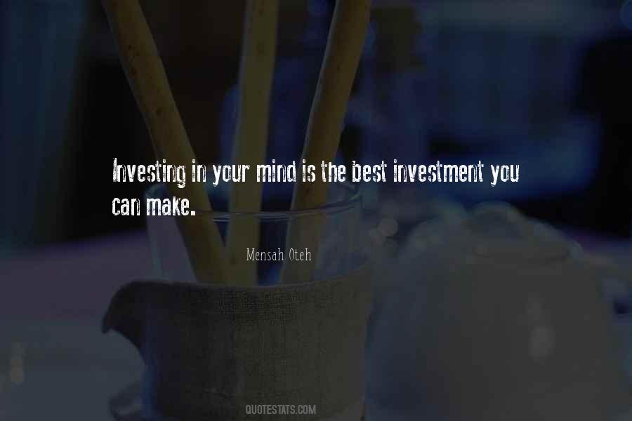Life Investment Quotes #942801