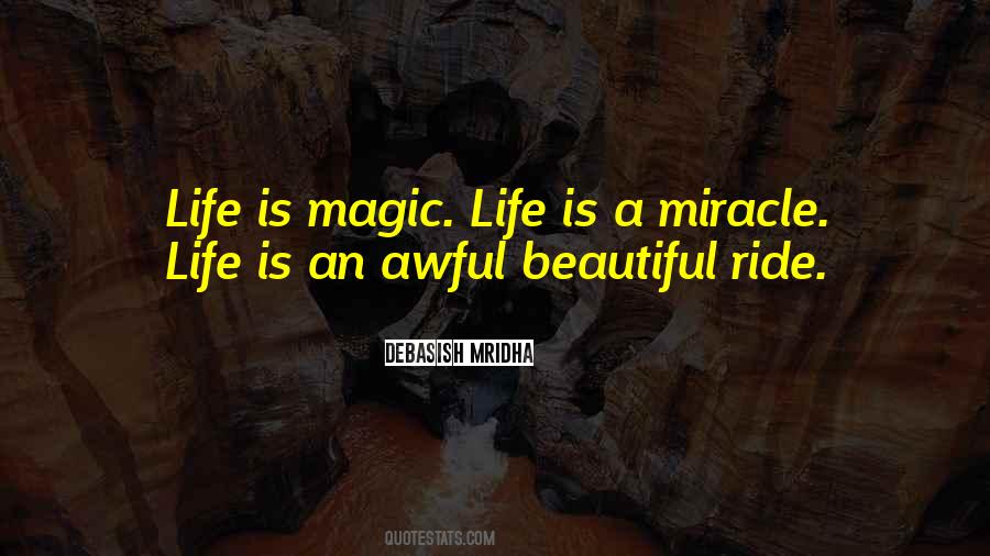Life Is A Miracle Quotes #1727716