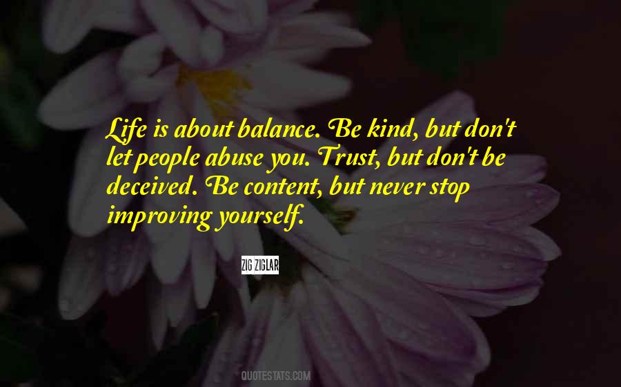 Life Is About Balance Quotes #1215478