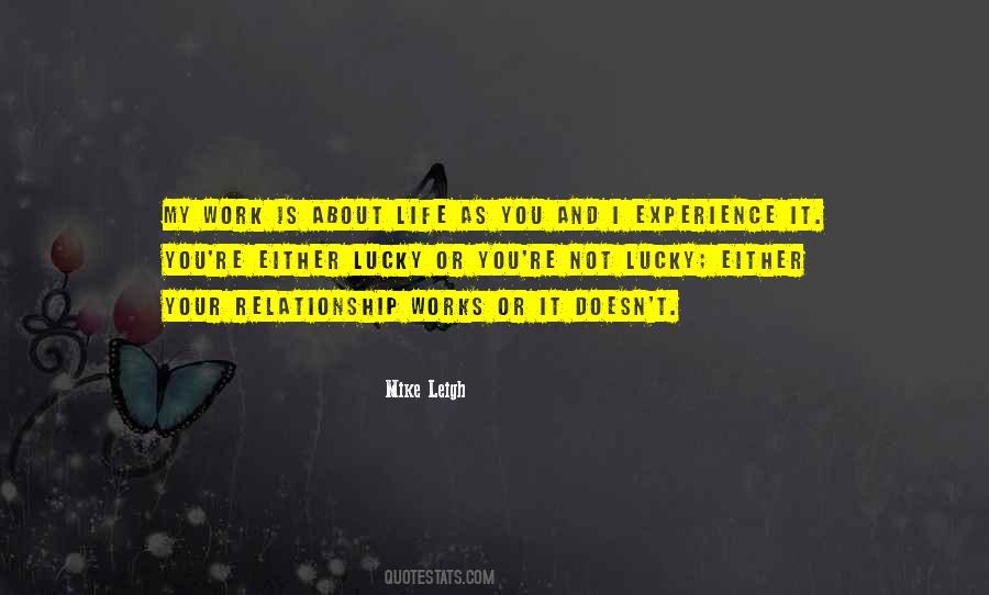 Life Is About Experience Quotes #153629