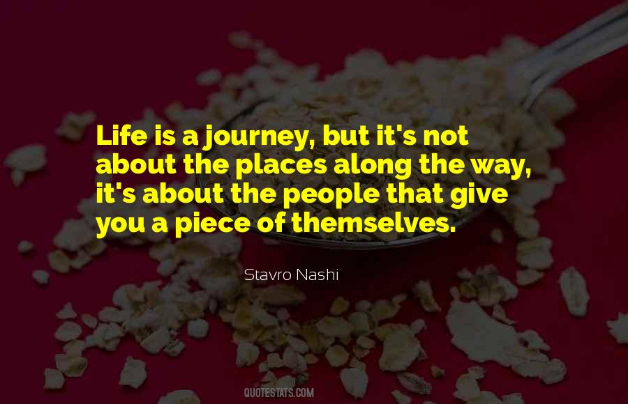 Life Is About The Journey Quotes #1840897