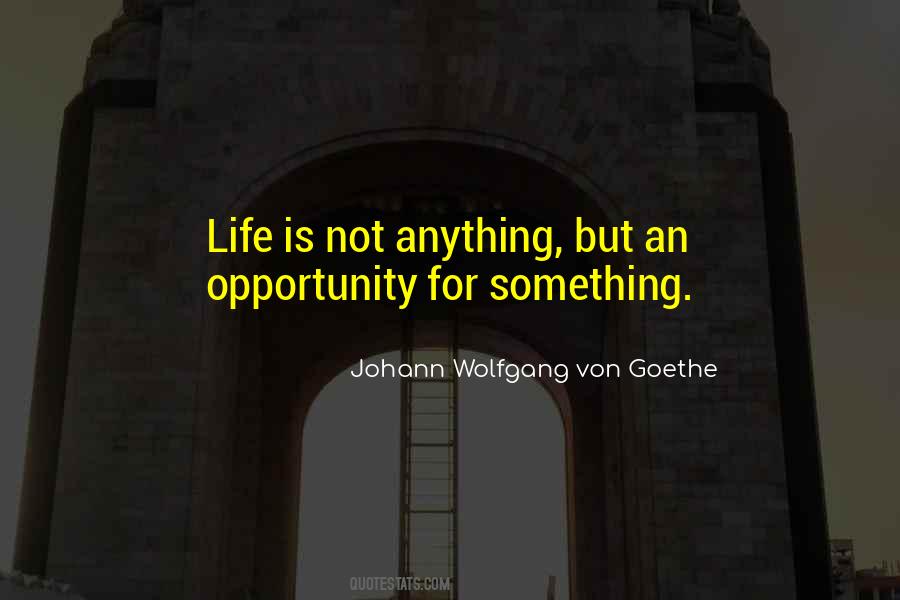 Life Is An Opportunity Quotes #658541