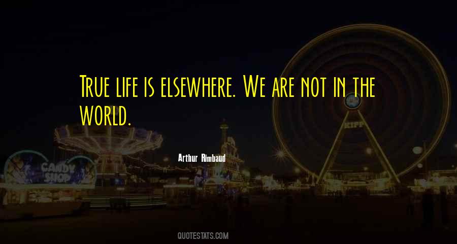 Life Is Elsewhere Quotes #1831578