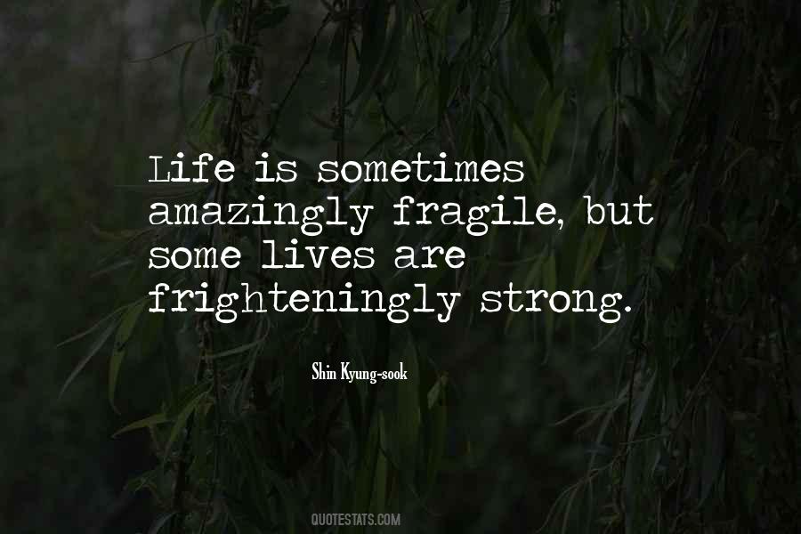 Life Is Fragile Quotes #1260738