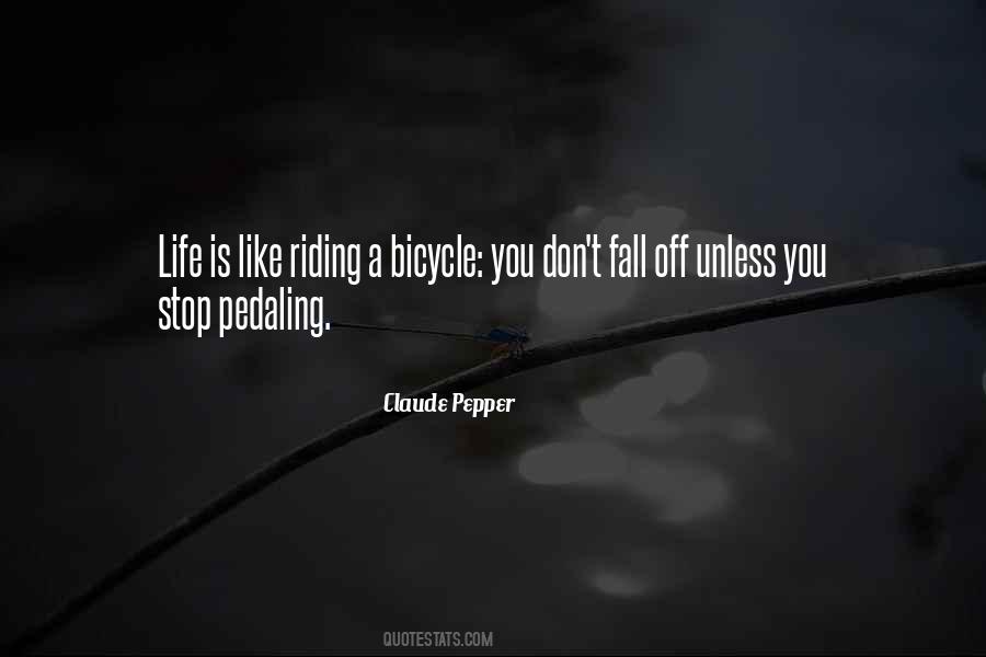 Life Is Like A Bicycle Quotes #581833
