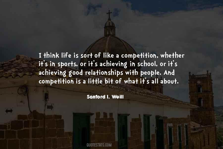 Life Is Not Competition Quotes #409659