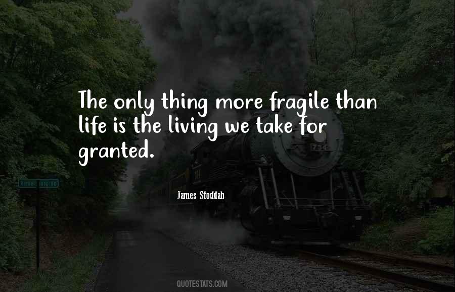 Life Is So Fragile Quotes #213891