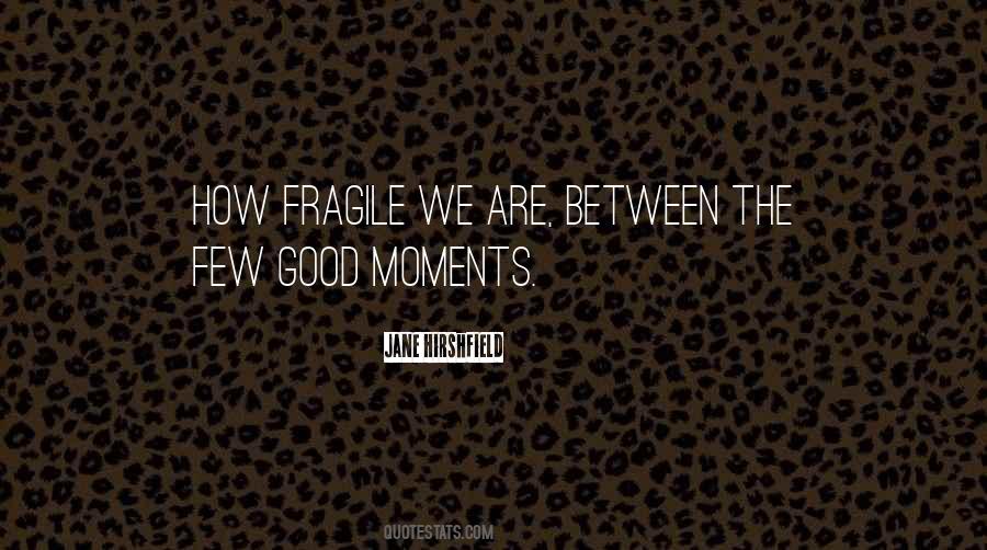 Life Is So Fragile Quotes #88983