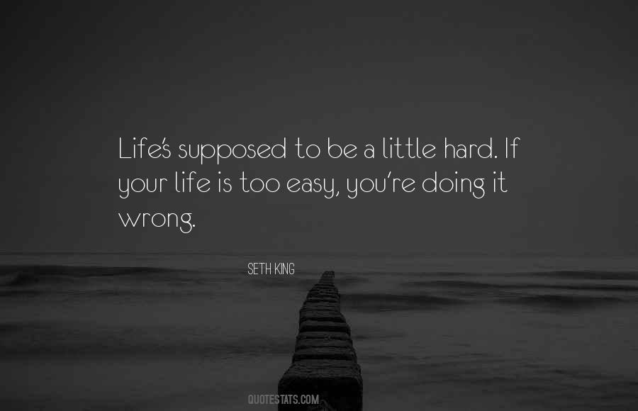Life Is Too Hard Quotes #155178