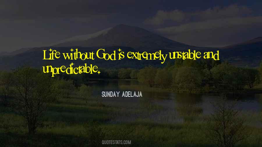 Life Is Unstable Quotes #296107