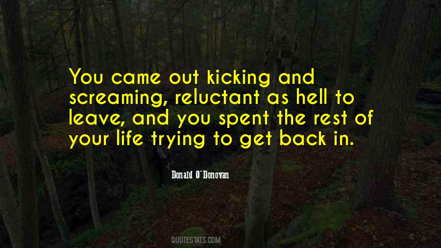 Life Kicking Quotes #1760371