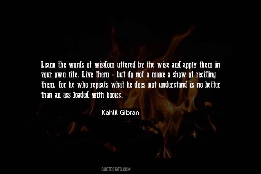 Life Live And Learn Quotes #1029151
