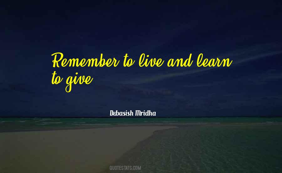 Life Live And Learn Quotes #189896