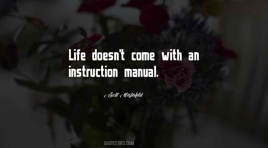 Life Manual Quotes #1274437