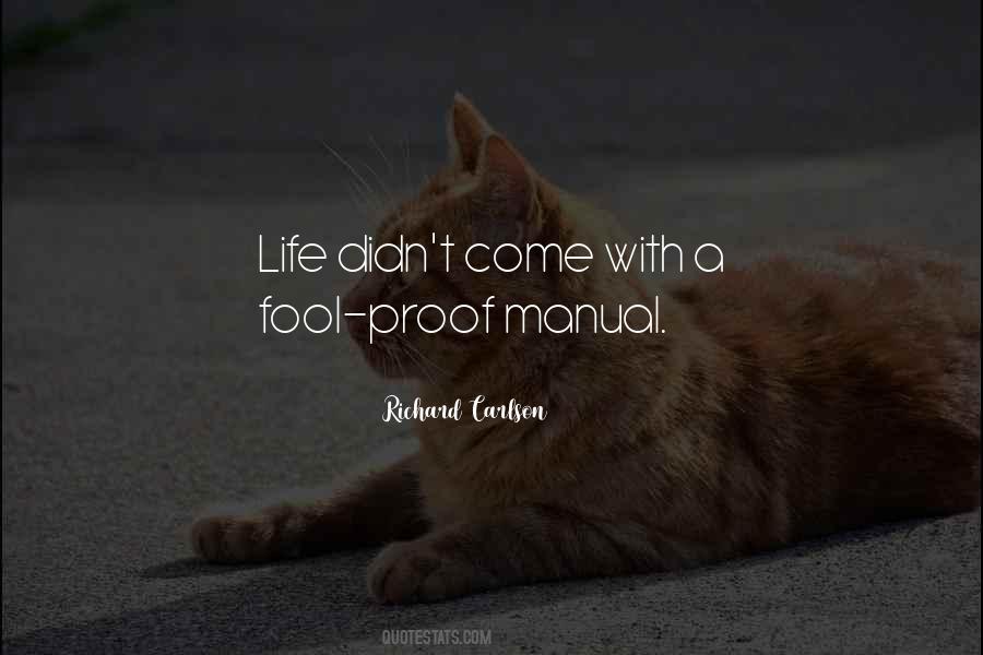 Life Manual Quotes #164141