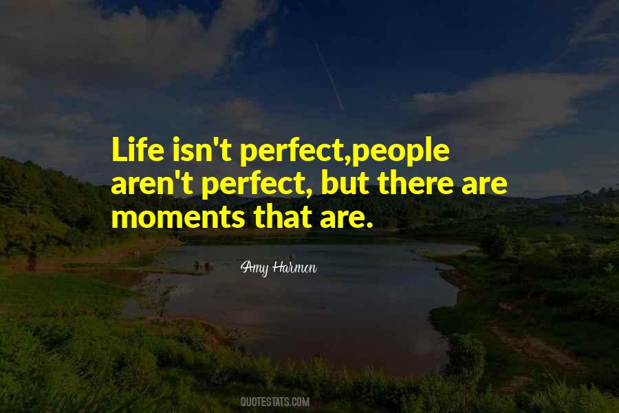 Life May Not Be Perfect Quotes #16236