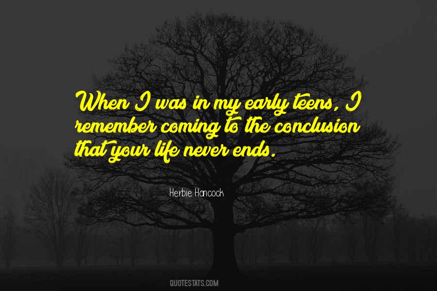 Life Never Ends Quotes #201291