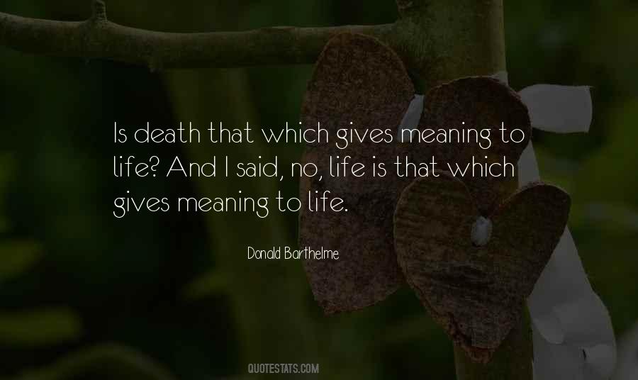 Life No Meaning Quotes #196045