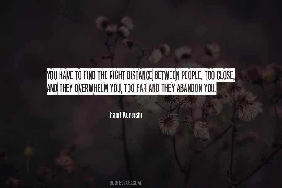 Quotes About Distance Between People #1709748