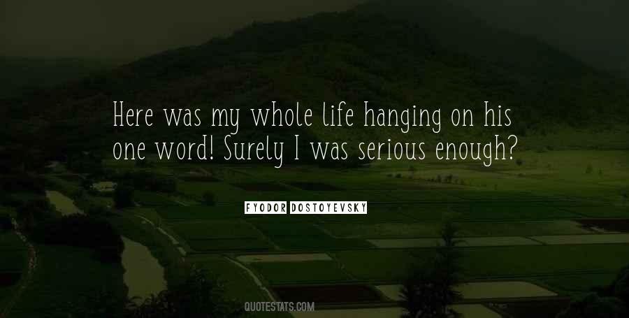 Life One Word Quotes #782785