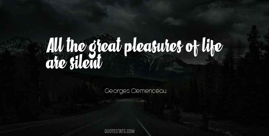 Life Pleasures Quotes #71448
