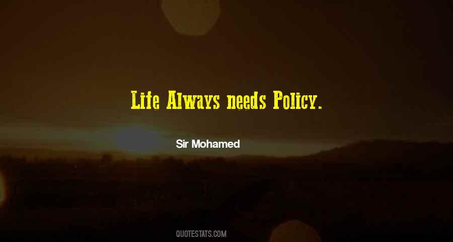 Life Policy Quotes #378285