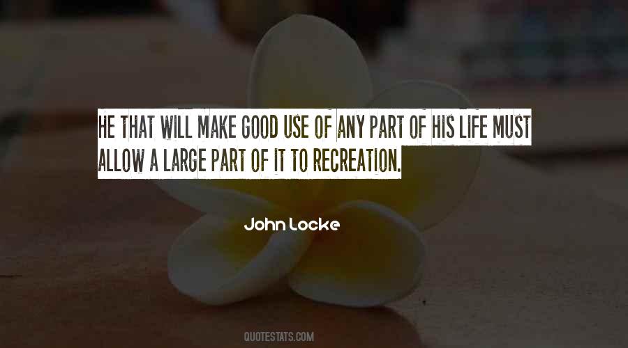 Life Recreation Quotes #1878902