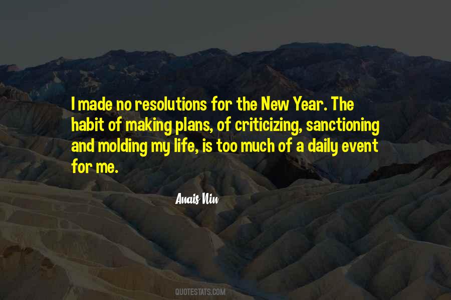 Life Resolutions Quotes #1526735