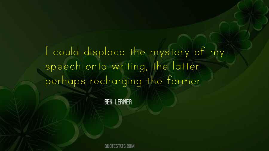 Quotes About Displace #253429