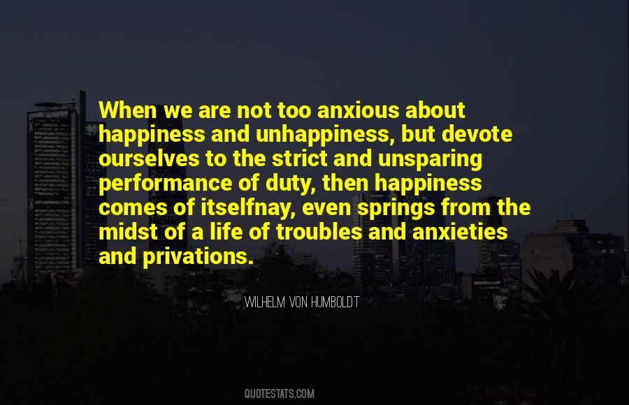Life Unhappiness Quotes #1346938