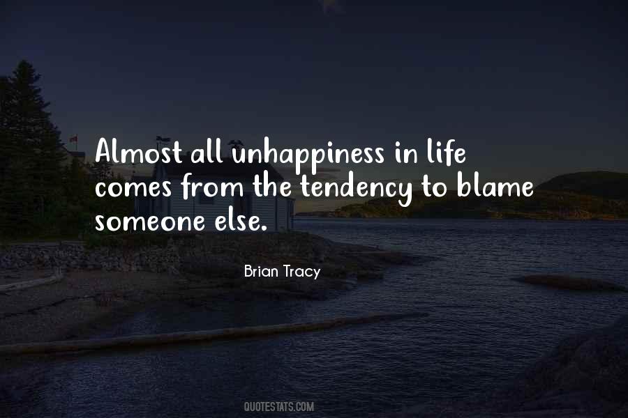 Life Unhappiness Quotes #212971