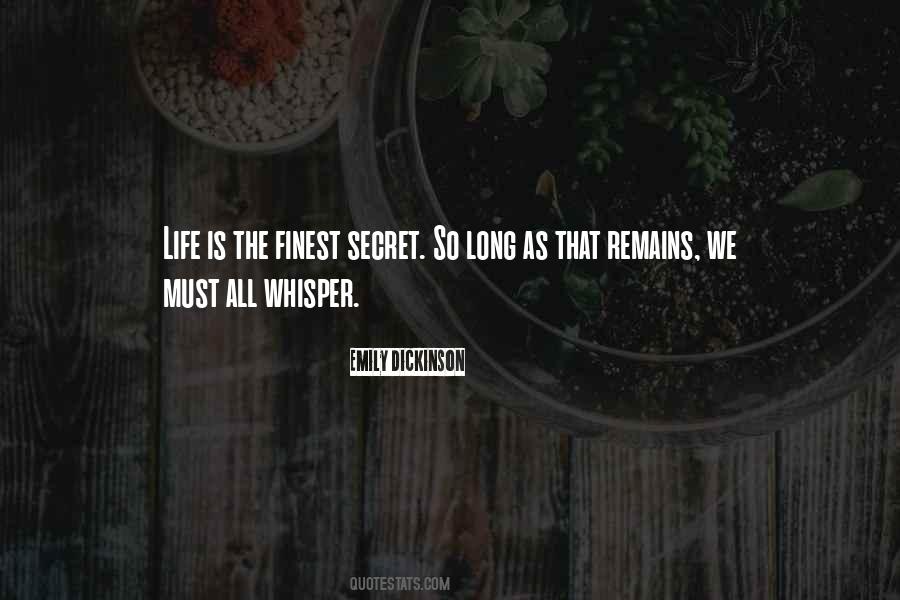 Life Whisper Quotes #481496