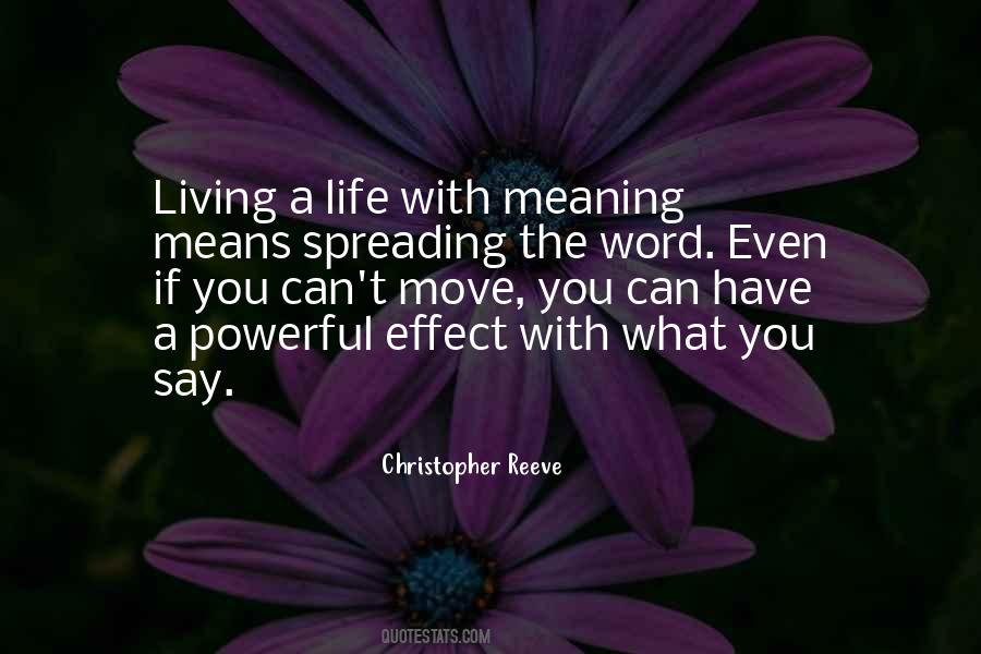 Life With Meaning Quotes #771172