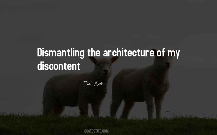 Quotes About Dismantling #778579