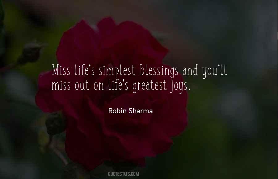 Life's Greatest Blessing Quotes #366667