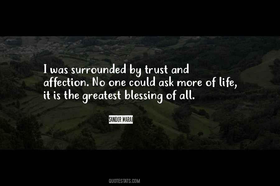 Life's Greatest Blessing Quotes #775791